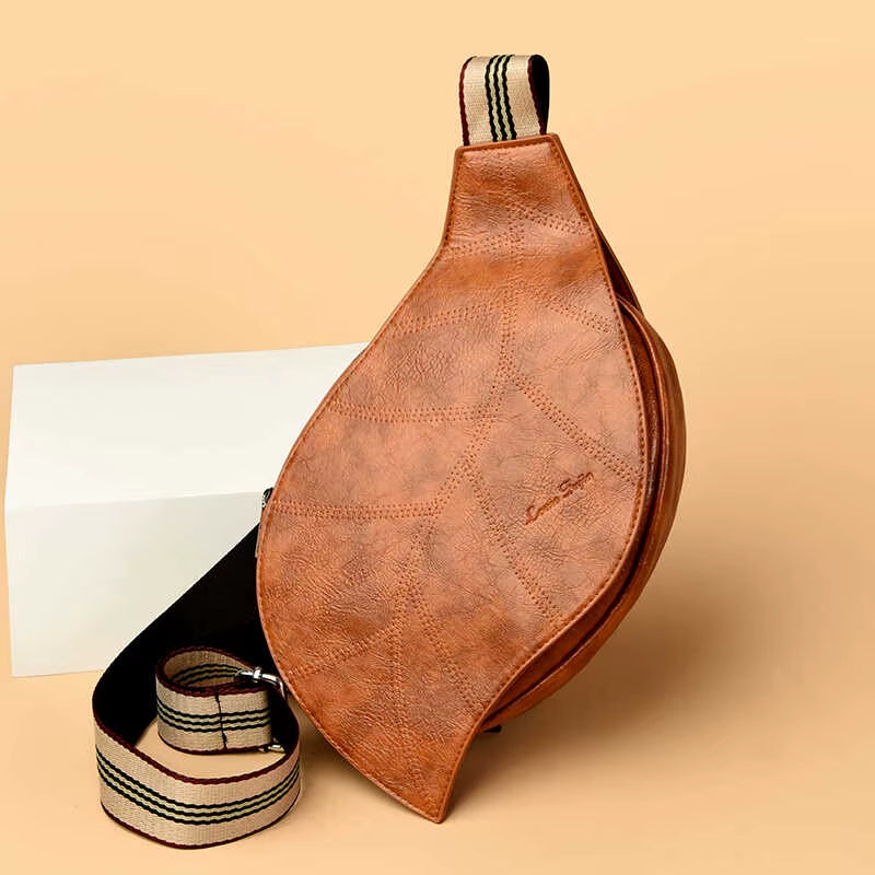 AURA LANE | BOLSO BANDOLERA CON HOJAS BOTÁNICAS