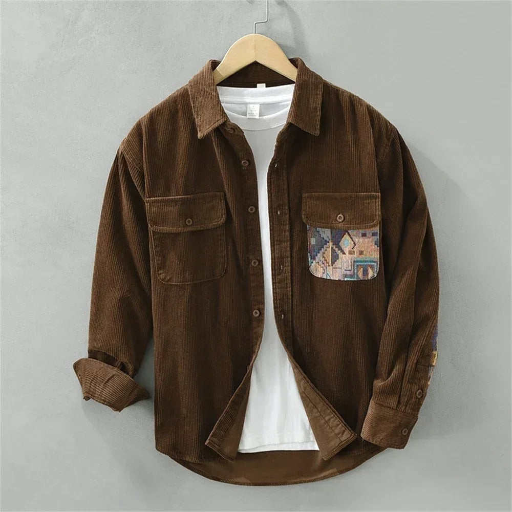 AURA LANE | CHAQUETA CASUAL DE PANA  HOMBRE