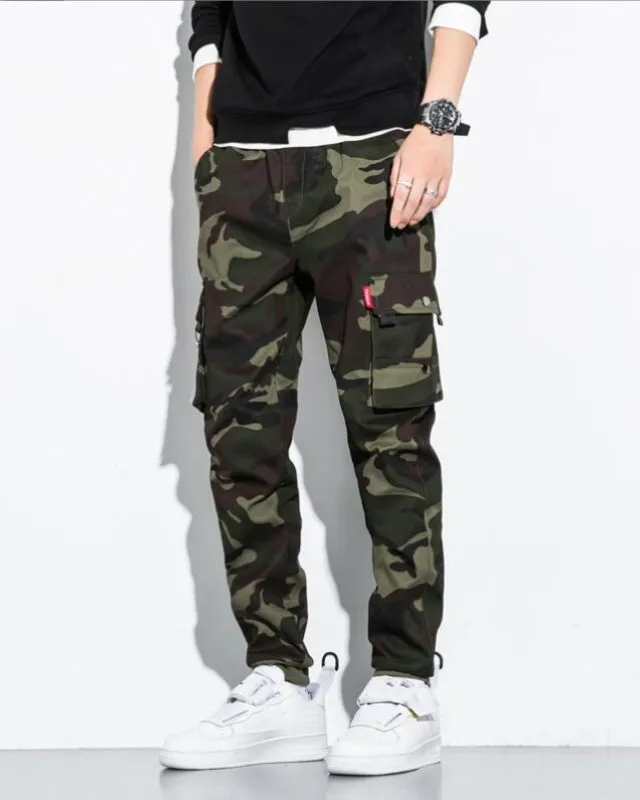 AURA LANE | PANTALÓN CARGO CAMUFLAJE CASUAL HOMBRE