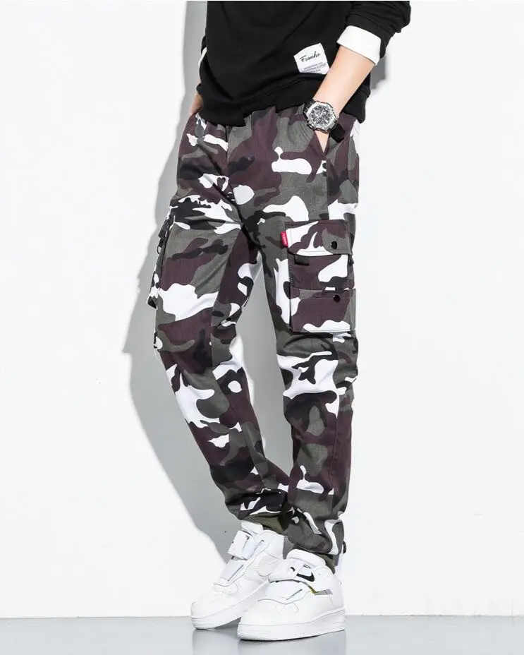 AURA LANE | PANTALÓN CARGO CAMUFLAJE CASUAL HOMBRE