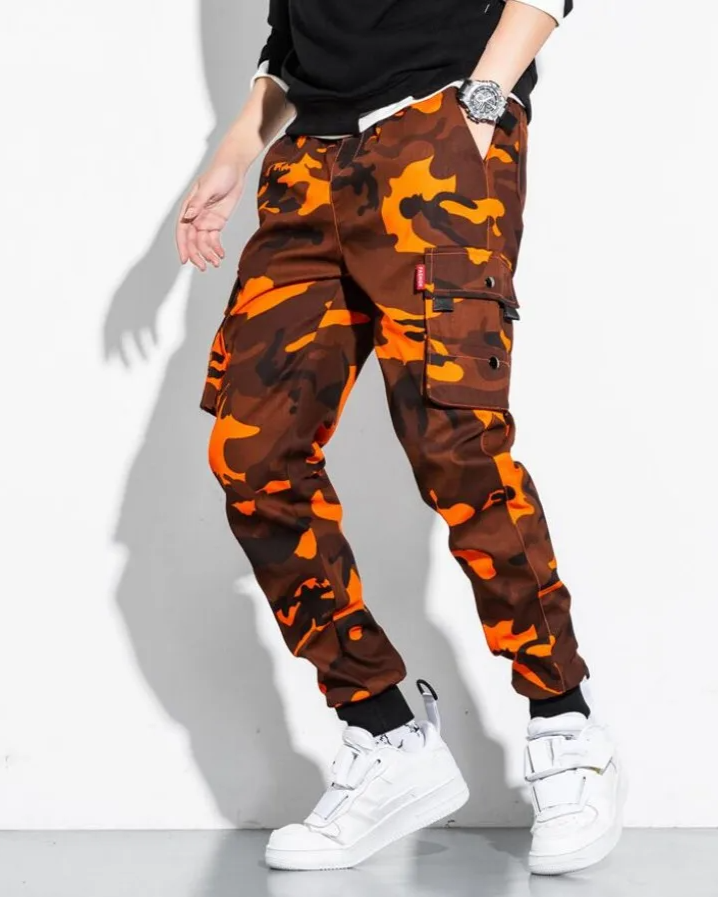 AURA LANE | PANTALÓN CARGO CAMUFLAJE CASUAL HOMBRE