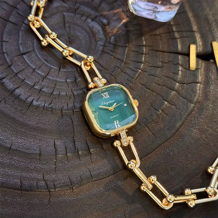 AURA LANE JOYERÍA | RELOJ DE PULSERA DE ESLABONES ESTILO BARROCO