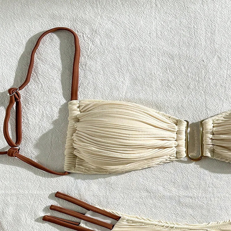 AURA LANE | CONJUNTO DE BIKINI AMADERADO