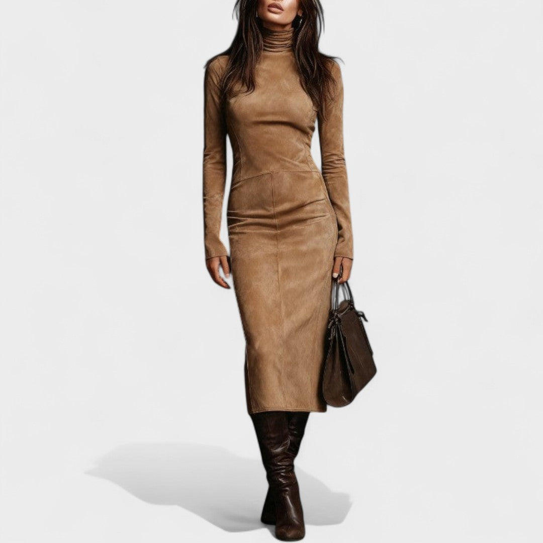AURA LANE | VESTIDO DE CUELLO ALTO