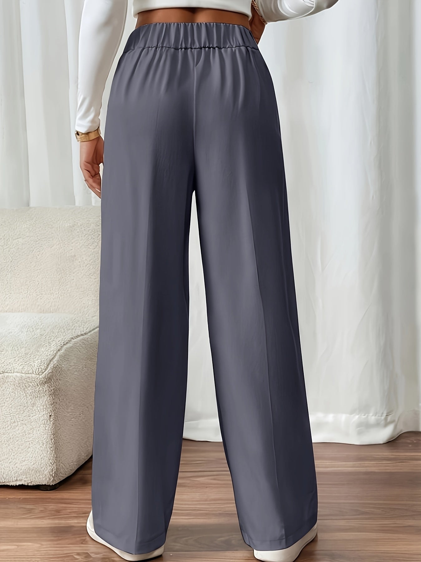 AURA LANE | PANTALÓN CASUAL CON BOTONES DE MUJER