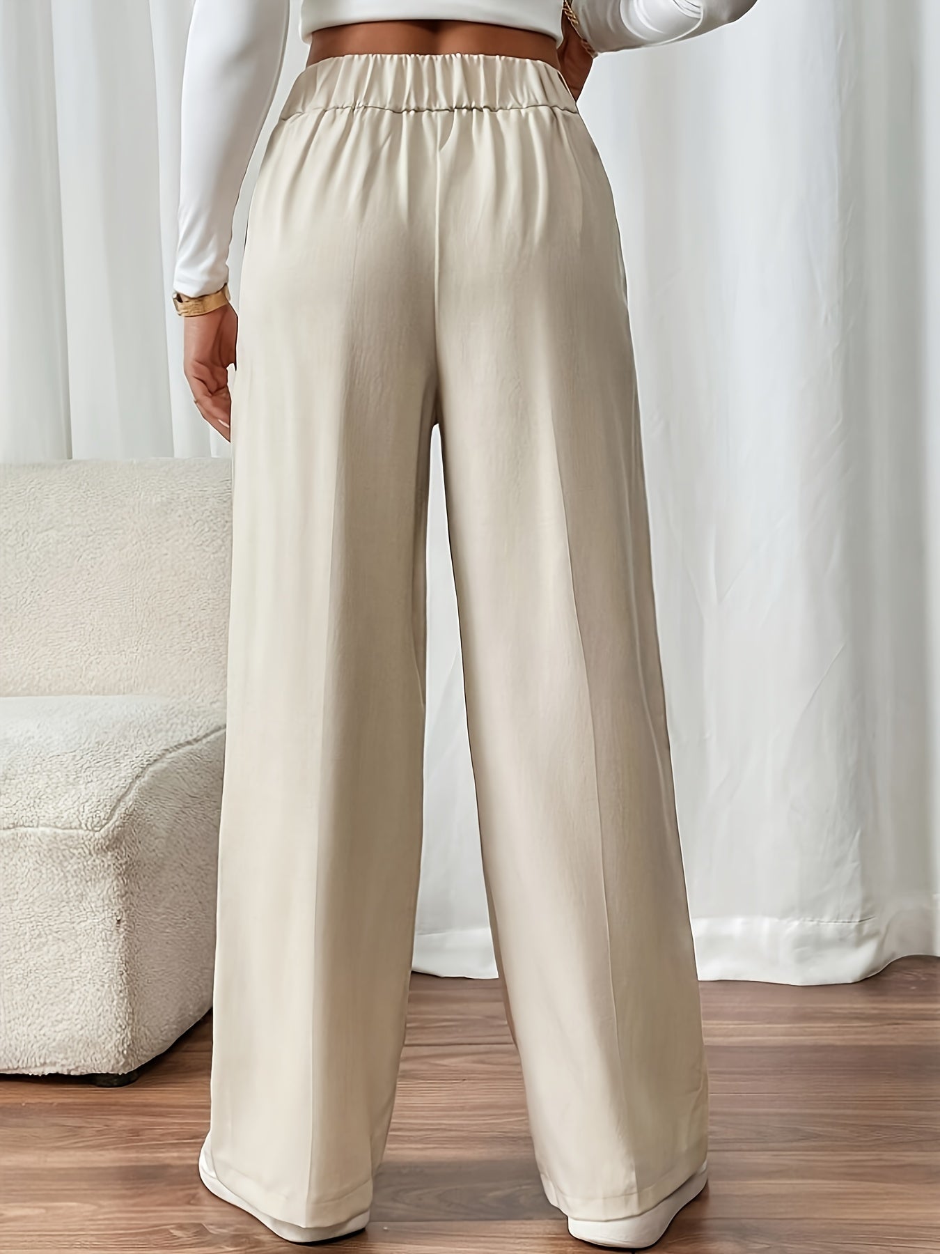 AURA LANE | PANTALÓN CASUAL CON BOTONES DE MUJER