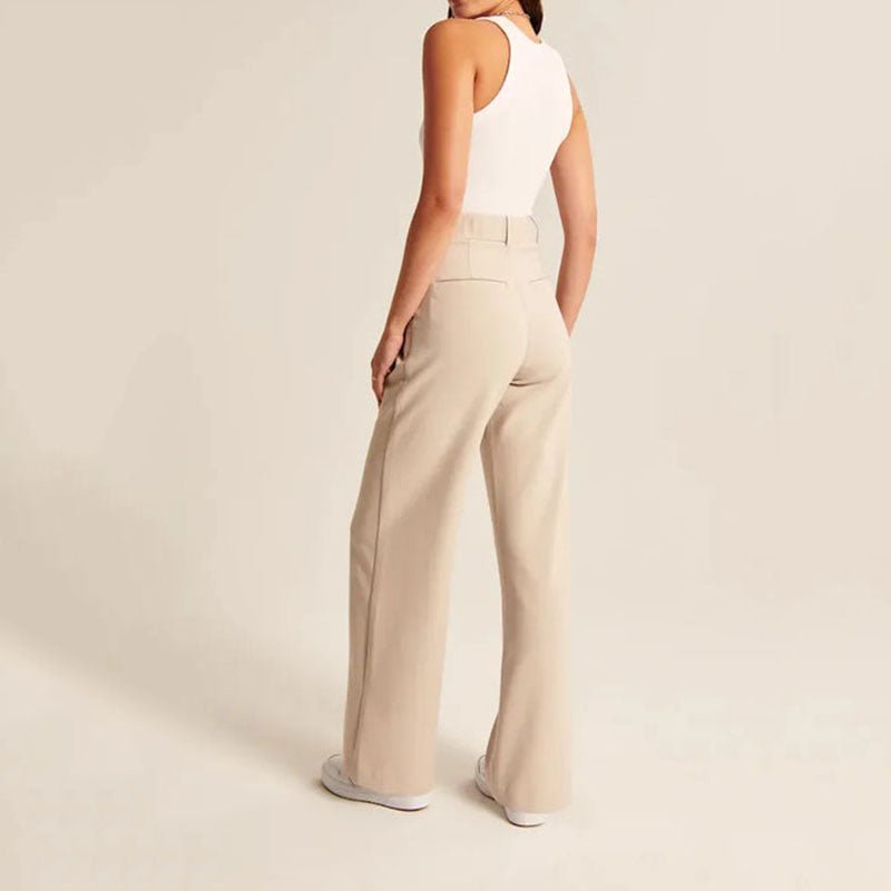 AURA LANE| PANTALONES AURA CASUALES CAMPANA MUJER