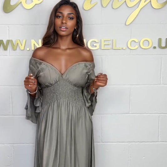 AURA LANE | VESTIDO ESCOTADO ELEGANTE ESPECIAL MUJER