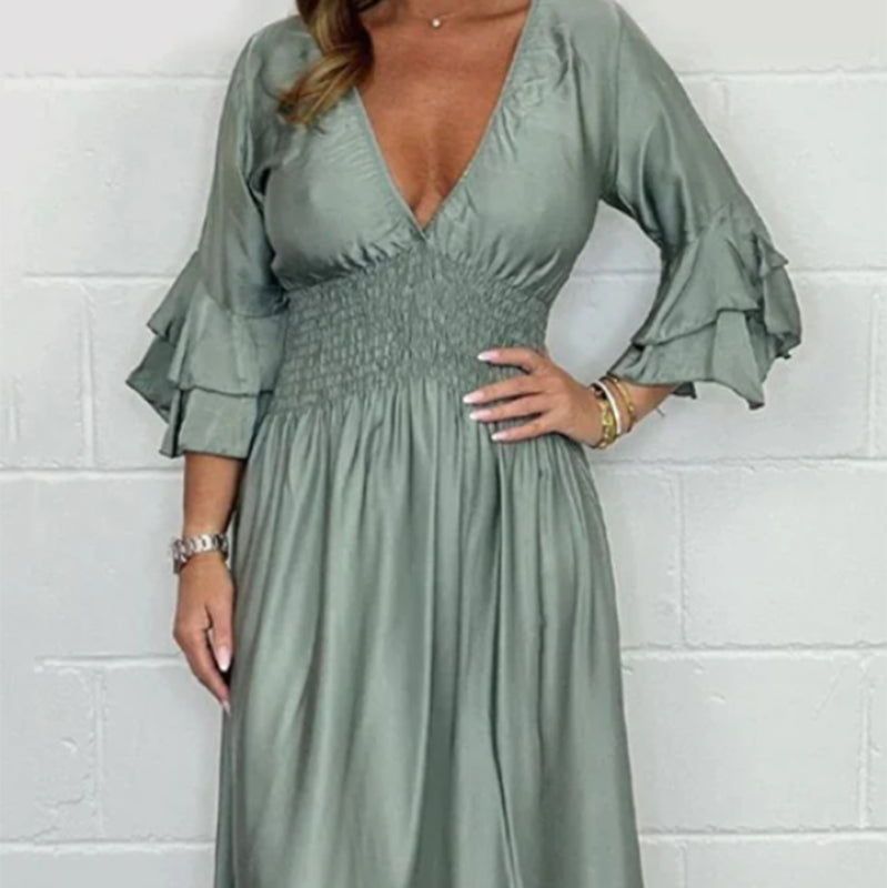 AURA LANE | VESTIDO ESCOTADO ELEGANTE ESPECIAL MUJER