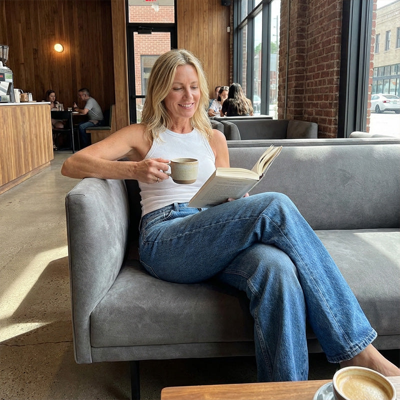 AURA LANE | JEANS MUJER CAMPANA CASUAL