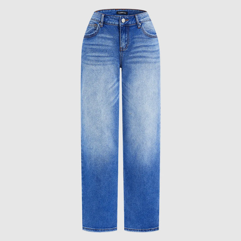 AURA LANE | JEANS MUJER CAMPANA CASUAL