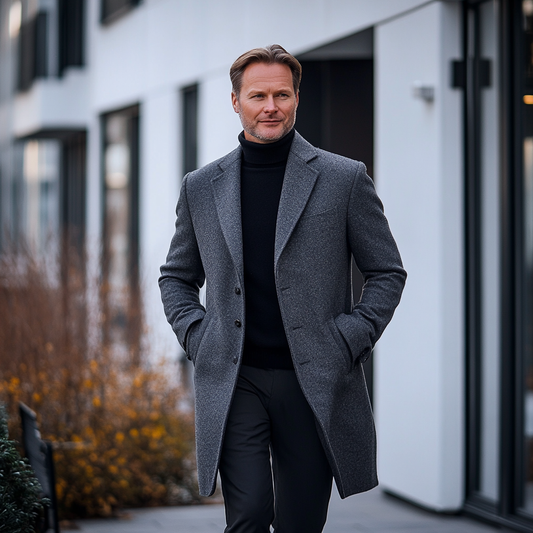 AURA LANE | GABARDINA DE HOMBRE ELEGANTE