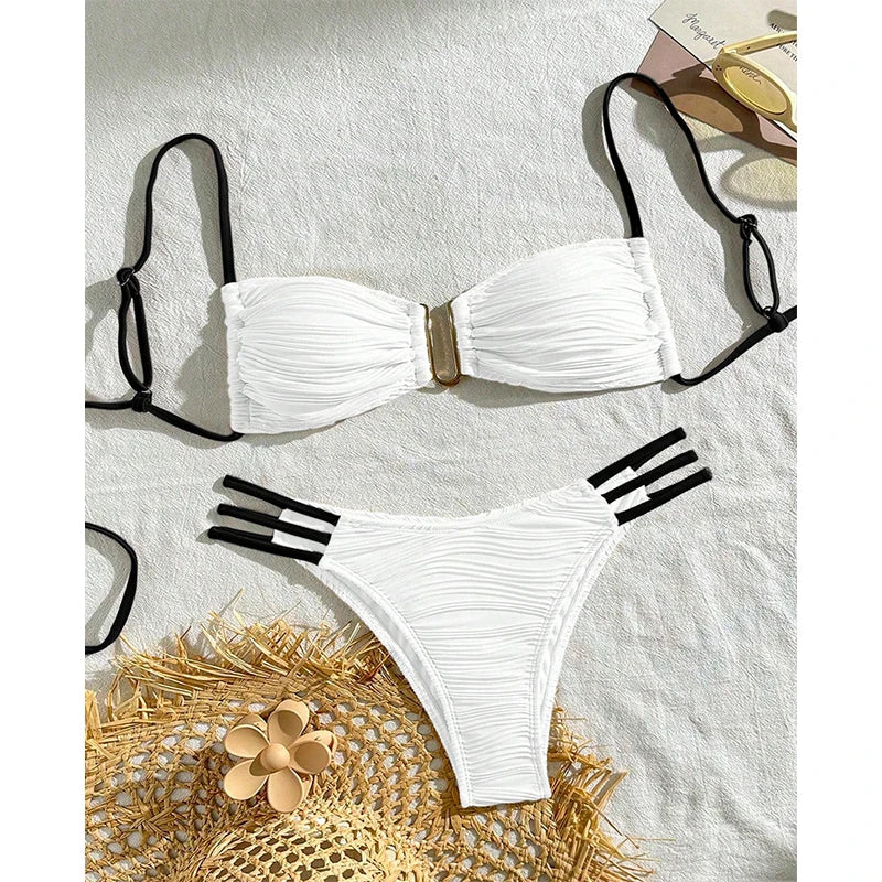 AURA LANE | CONJUNTO DE BIKINI AMADERADO