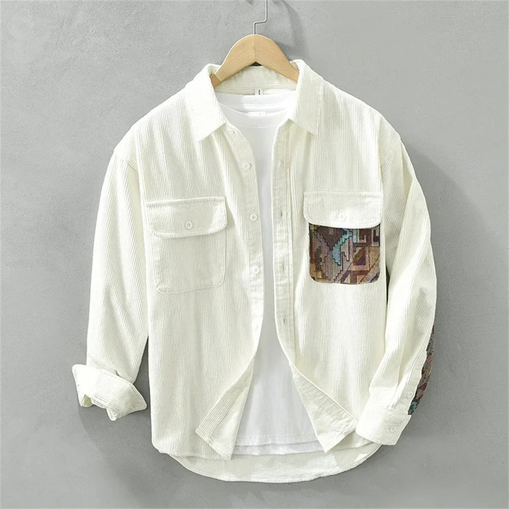 AURA LANE | CHAQUETA CASUAL DE PANA  HOMBRE